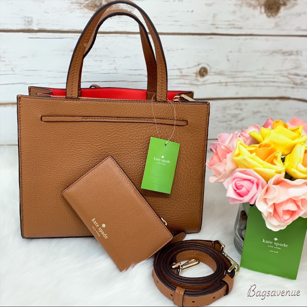 Kate spade set hayes small satchel wallet ginger - Picture 4 of 8
